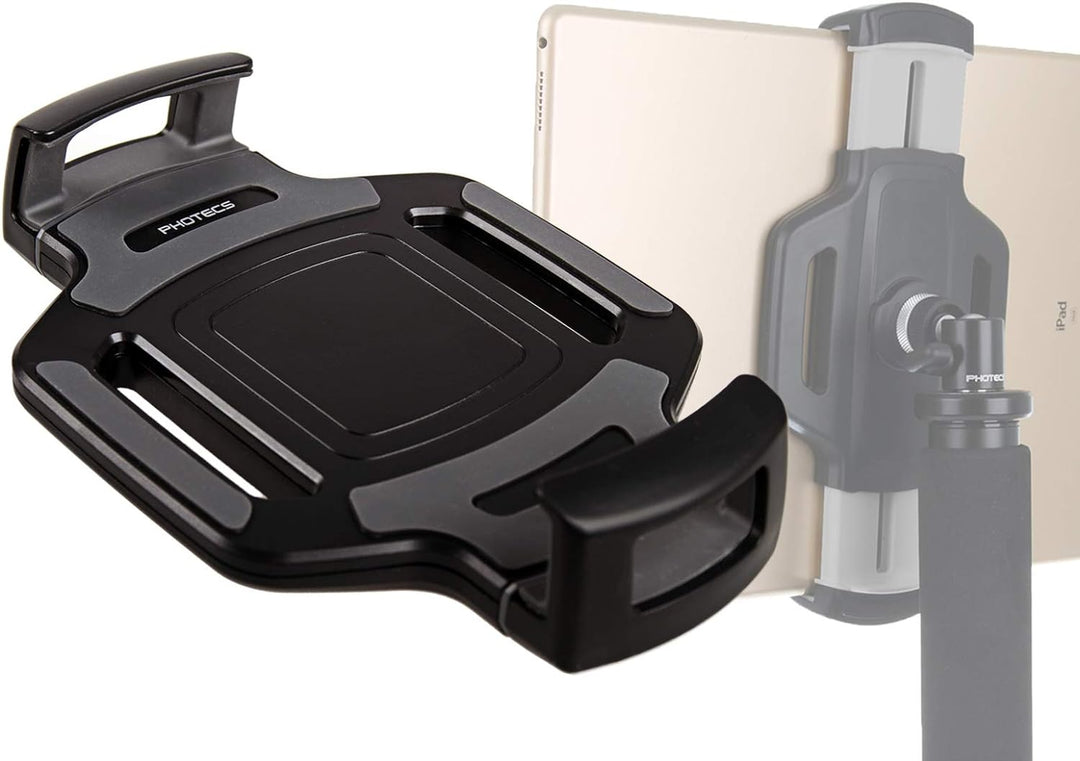 PHOTECS® Tablet-Stativ-Adapter für VESA 75/100, Universal Halterung Halter f. Tablet-PC 6" bis 14 Zo