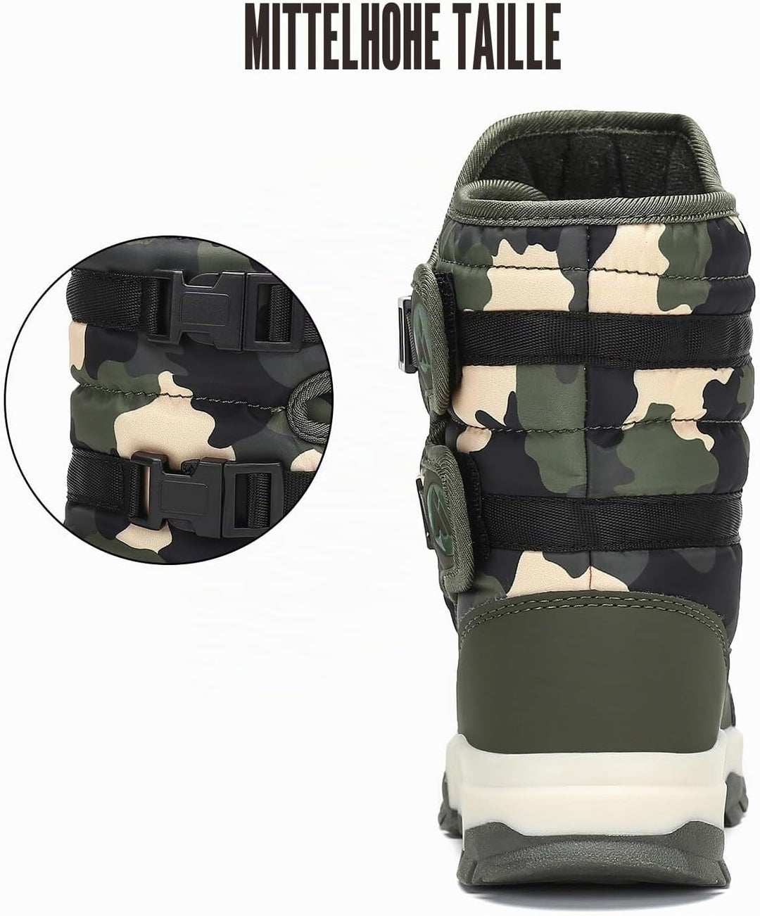 Kinder Winterstiefel Jungen Schneestiefel Mädchen Warm Gefütterte rutschfeste Winter Snowboots Outdo