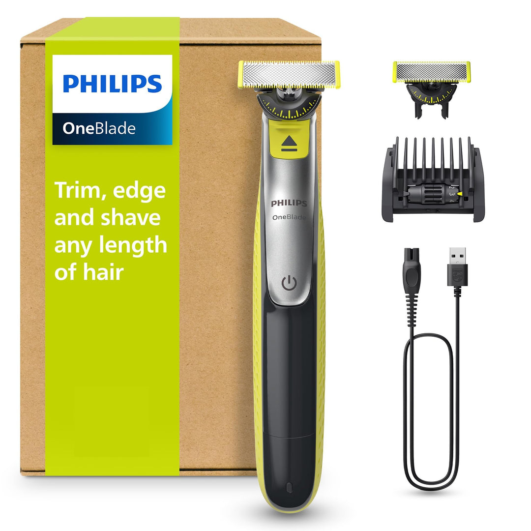 Philips OneBlade 360 Face – Authentische Elektrischer Bartschneider und Rasierer zum Trimmen, Stylen