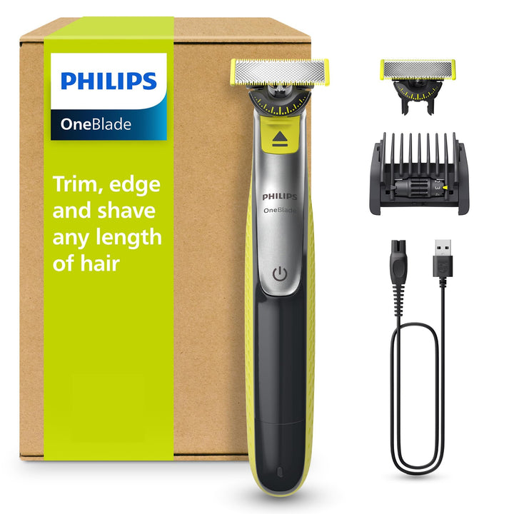 Philips OneBlade 360 Face – Authentische Elektrischer Bartschneider und Rasierer zum Trimmen, Stylen
