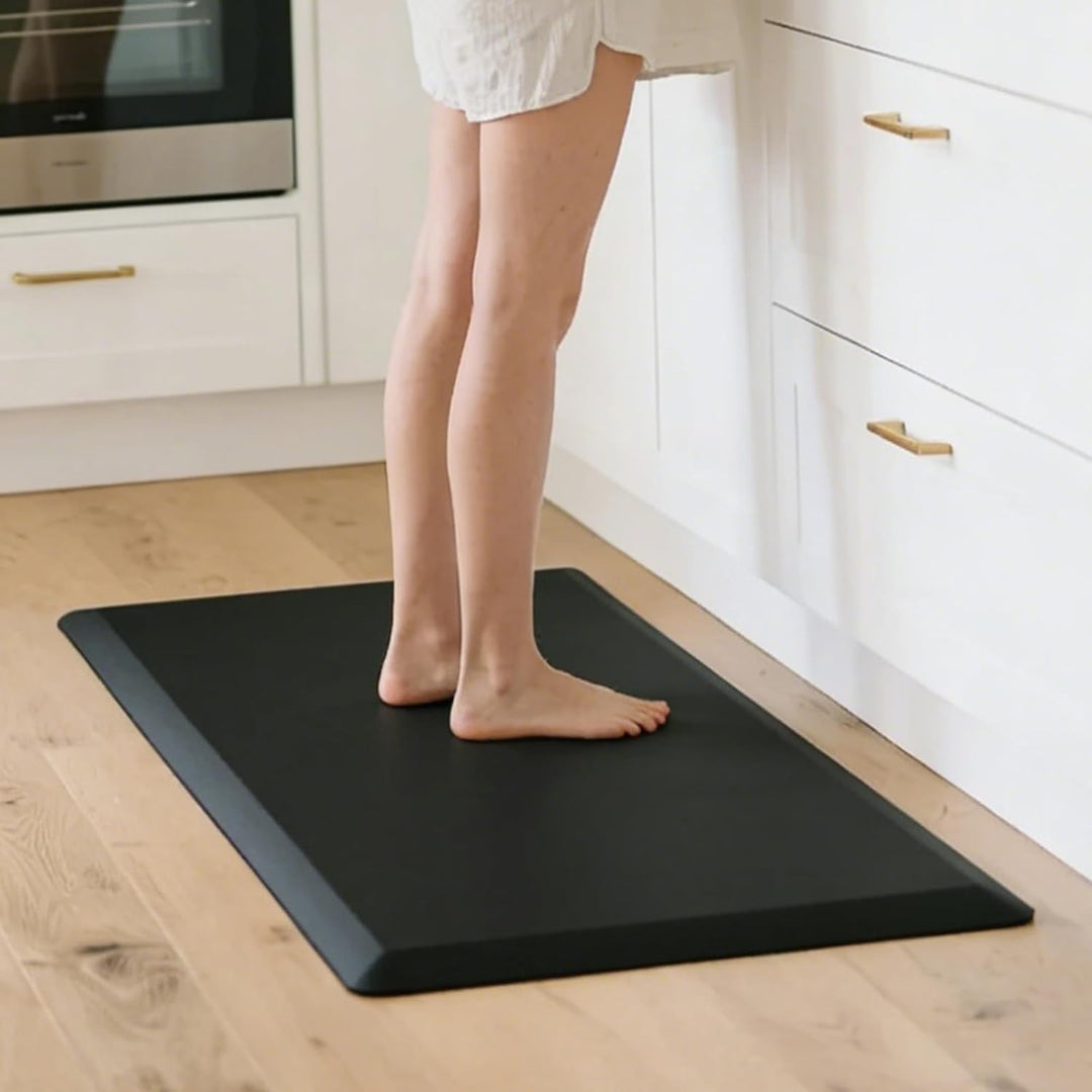 Anti-Ermüdungsmatte, 44 x 71cm Anti Fatigue Fussmatte rutschfest, 1,2 cm Dicke Ergonomisch Erdungsma
