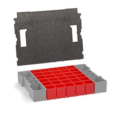 Aufbewahrungsbox L-BOXX 102 Insetboxen-Set | A3 Einsätze mit Deckelpolster | Erstklassige Sortierbox
