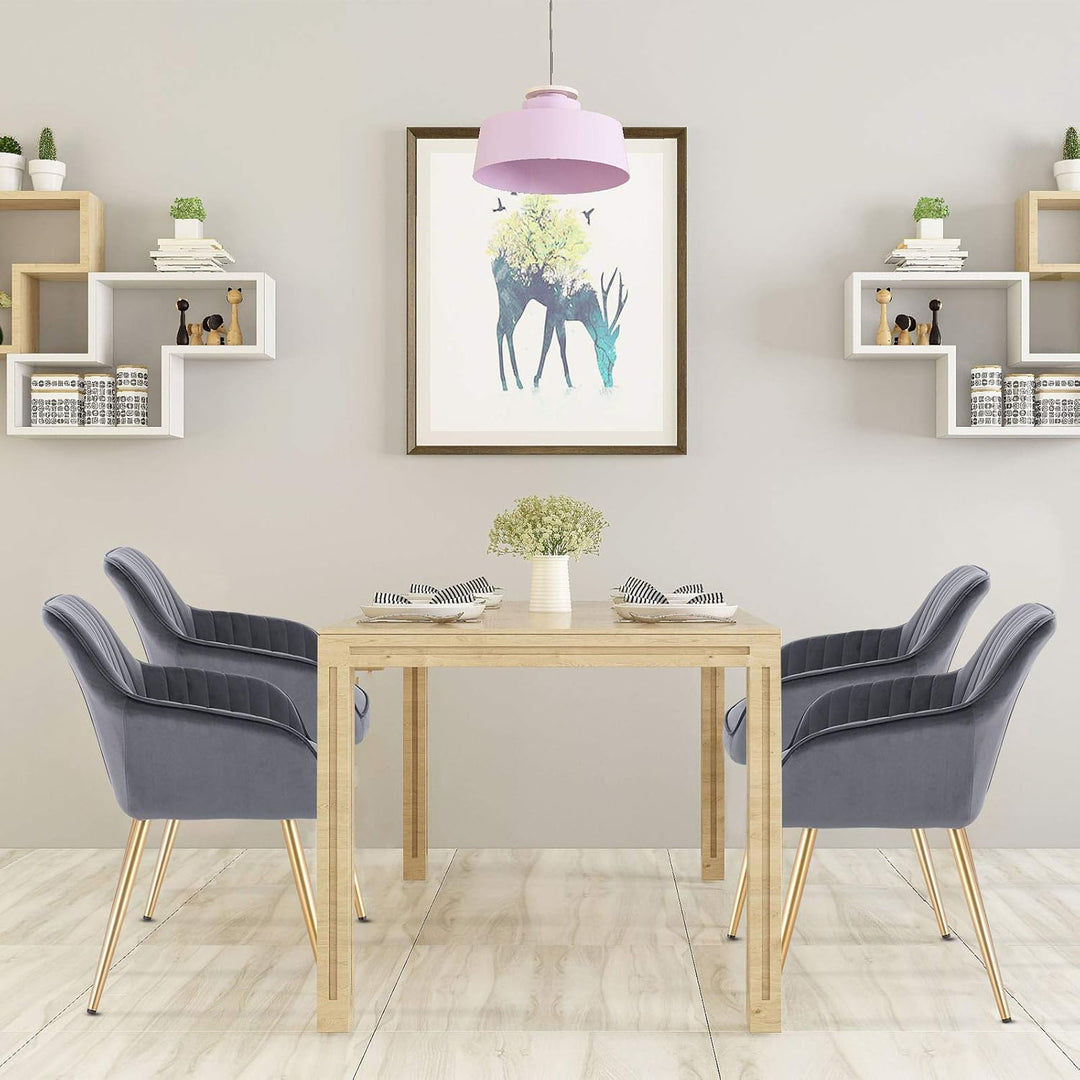 Lestarain Esszimmerstühle 4er Set, für Esszimmer Wohnzimmer Küche, Küchenstühle gepolstert mit Armle