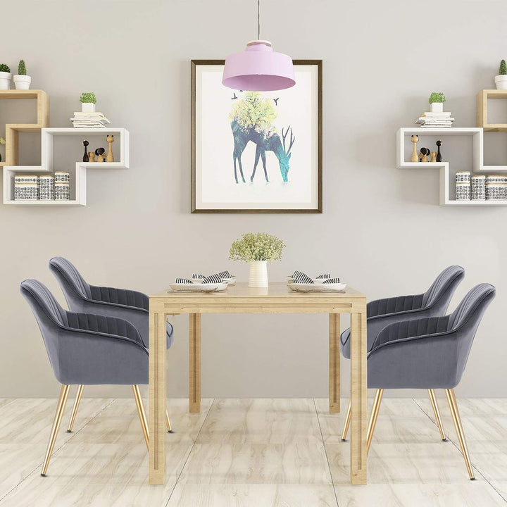 Lestarain Esszimmerstühle 4er Set, für Esszimmer Wohnzimmer Küche, Küchenstühle gepolstert mit Armle