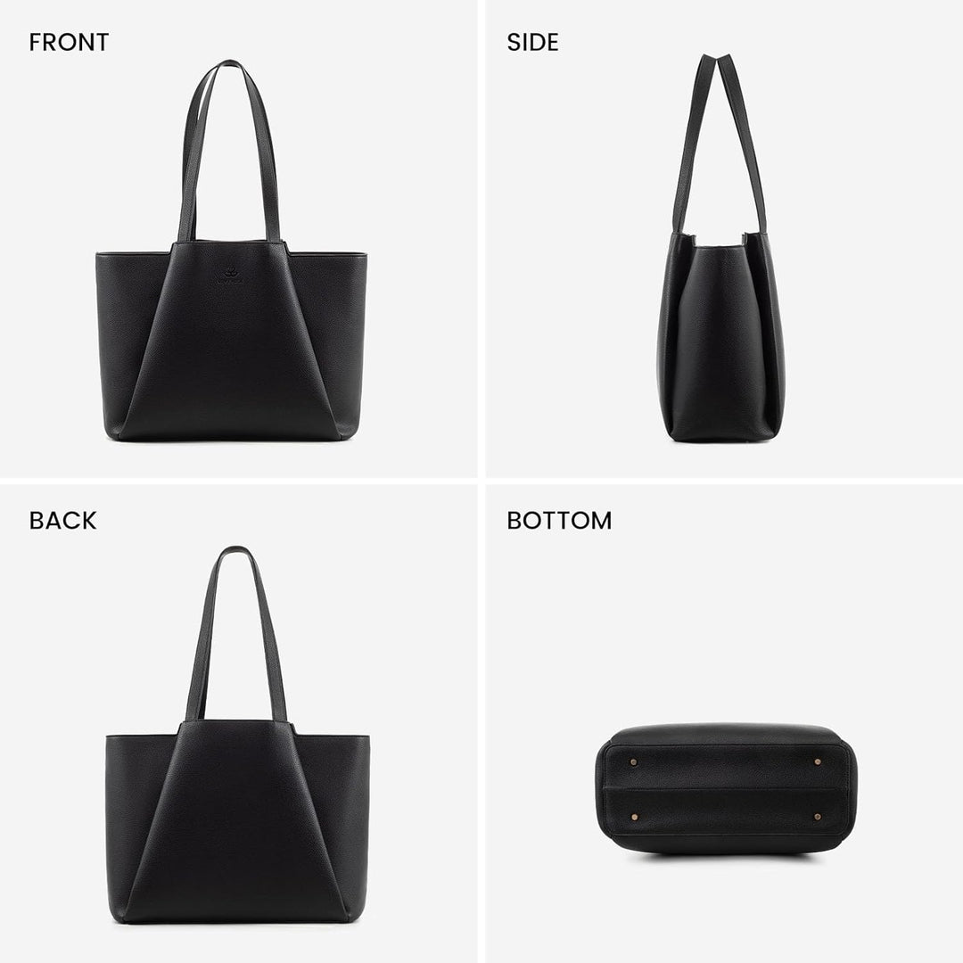LOVEVOOK Handtasche Damen 15,6 Zoll Laptoptasche, Shopper Tasche Leder Tote Bag Women Aktentasche Le