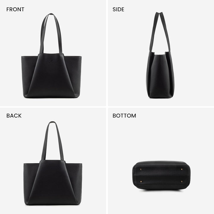 LOVEVOOK Handtasche Damen 15,6 Zoll Laptoptasche, Shopper Tasche Leder Tote Bag Women Aktentasche Le