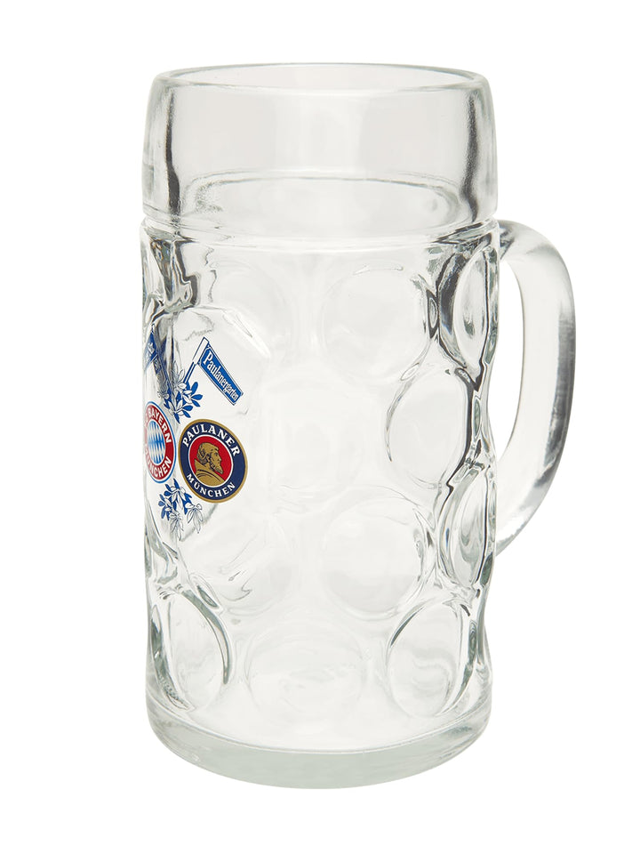 FC Bayern München Masskrug | Bierkrug | Bierglas | 1 l | Fussball Einheitsgrösse, Einheitsgrösse