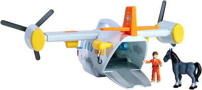 Simba Feuerwehrmann Rettungsflugzeug Sam 109252615038 +3 Jahre 42 cm mit Werferfunktion mit Licht un