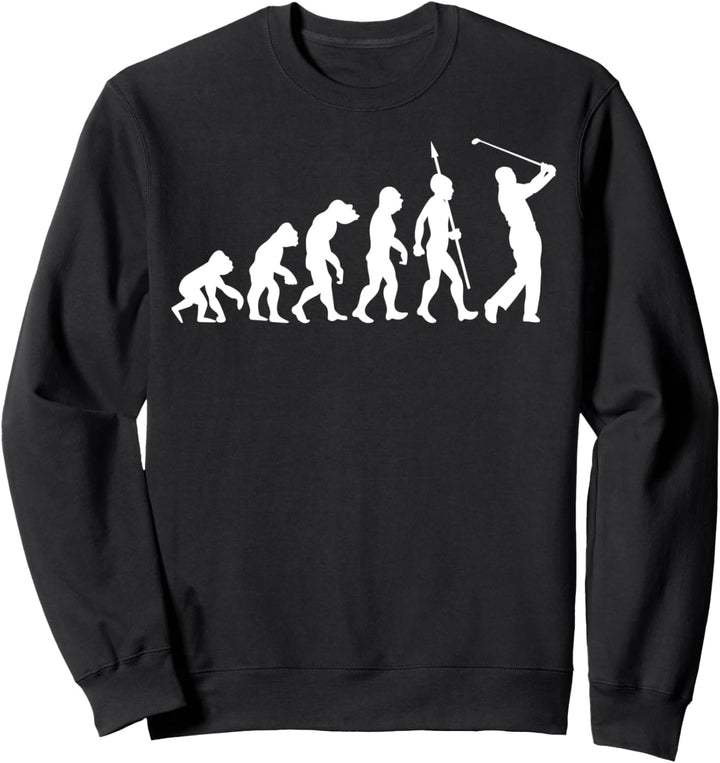 Golf Evolution Golfer Golfsport Golfplatz Golfball Lustig Sweatshirt
