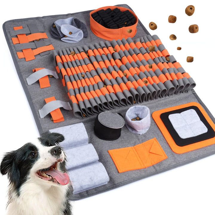 Hund Schnüffelteppich, Schnüffelteppich für Hunde Waschbar Schnüffelmatte Trainingsmatte Riechen Tra