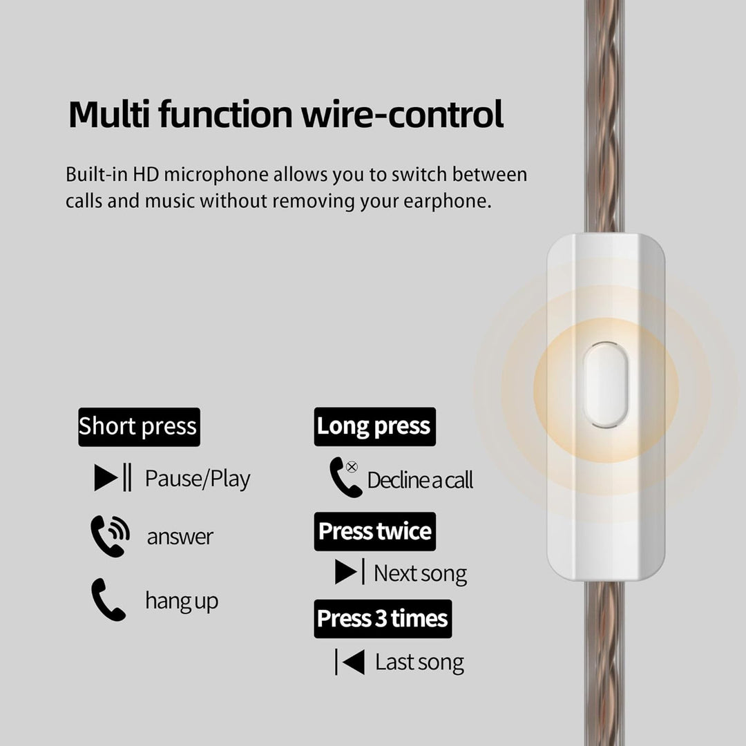 KZ DQS HiFi-In-Ear-Monitore, dynamischer Treiber, hochpräzise Schwingspulen-In-Ear-Kopfhörer IEM mit
