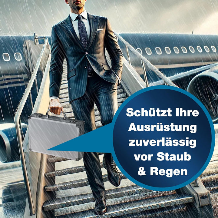 PeakTech 7255 – Universal Koffer für Messgeräte, Robuster Tragekoffer, Werkzeug Aufbewahrung, Würfel