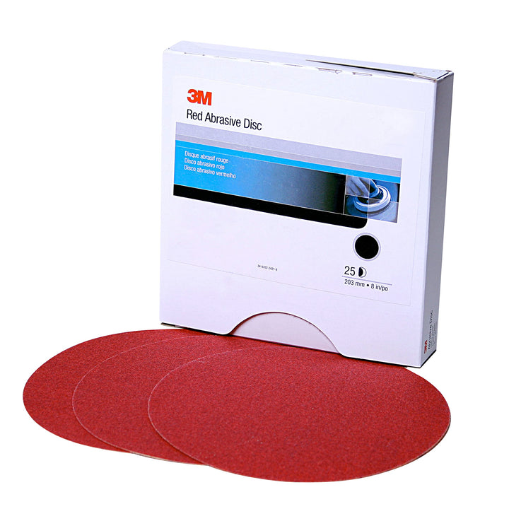 3M Hookit Schleifscheibe, rot, 15,2 cm, P120, 50 Scheiben pro Karton Güteklasse :P120 Anzahl der Löc