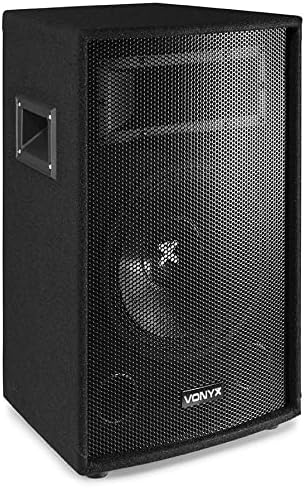 Vonyx PA Lautsprecher Set, Passive Musikboxen, DJ Equipment, 1700 Watt 2X Subwoofer, 2X Topteile, 2X
