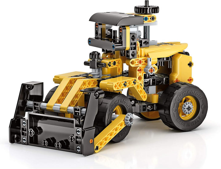 Clementoni 19139 Mechanik-Labor – Bulldozzer – Made in Italy – Bauset für Kinder 8 Jahre – wissensch