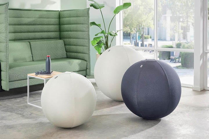Leitz Ergo Active Sitzball mit Anti-Wegroll-Funktion, Ergonomische Alternative zum Bürostuhl, Gymnas