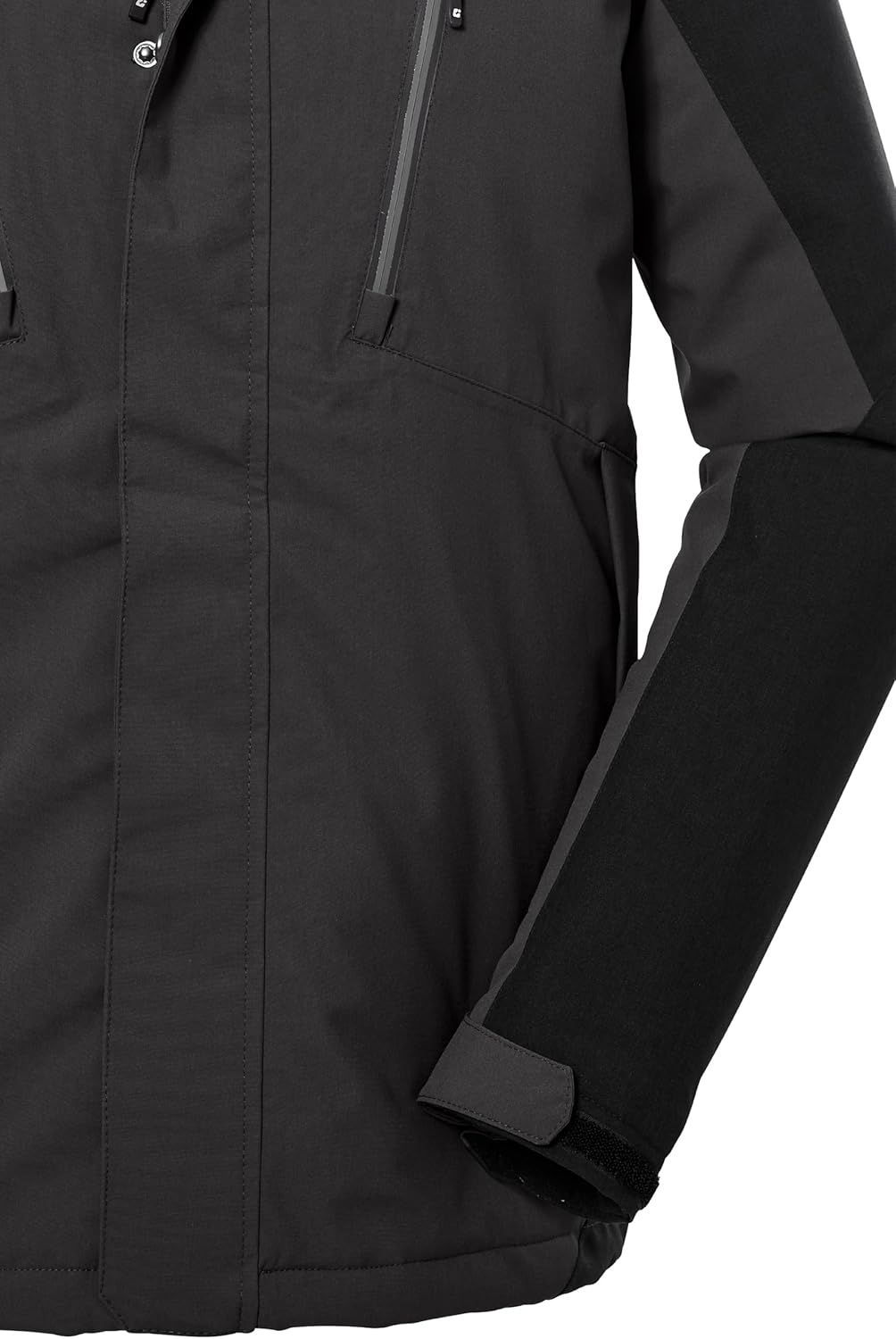 Killtec Herren Kow 25 Mn Jckt Funktionsjacke/Outdoorjacke mit abzippbarer Kapuze L anthrazit, L anth