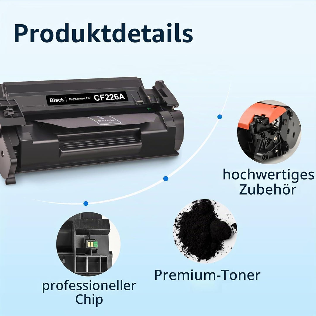 MYCARTRIDGE CF226A 26A Toner Kompatibel für HP 26A CF226A Toner für HP Laserjet Pro MFP M426FDN M426