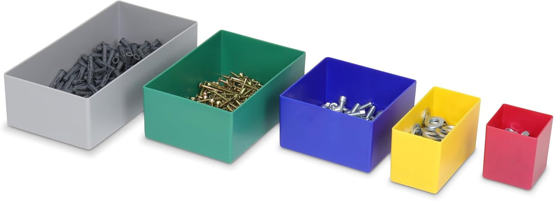 Schubladen Einsatzkasten Mix Set, verschiedene Grössen & Farben, Schubladeneinsätze, Kleinteilesorti