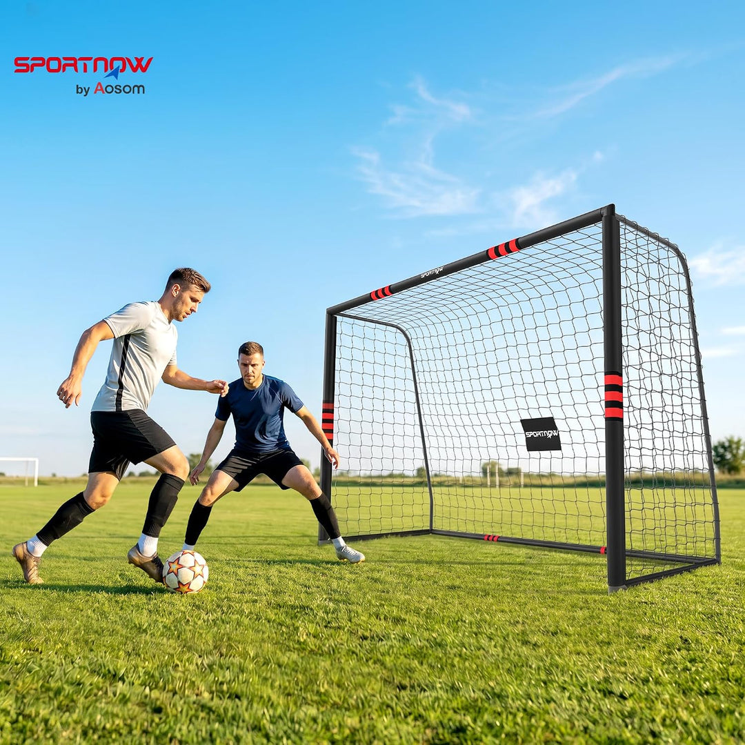 SPORTNOW Fussballtor für Garten Gross Jugendliche &amp; Erwachsene 300L x 120B x 200H cm, 300L x 120B x