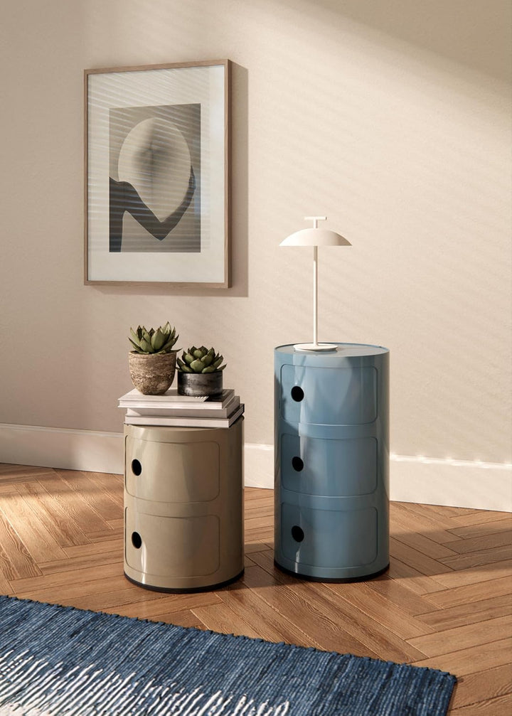 Kartell Componibili, Container 2-fächer, Taupe 2-fächer Taupe, 2-fächer Taupe