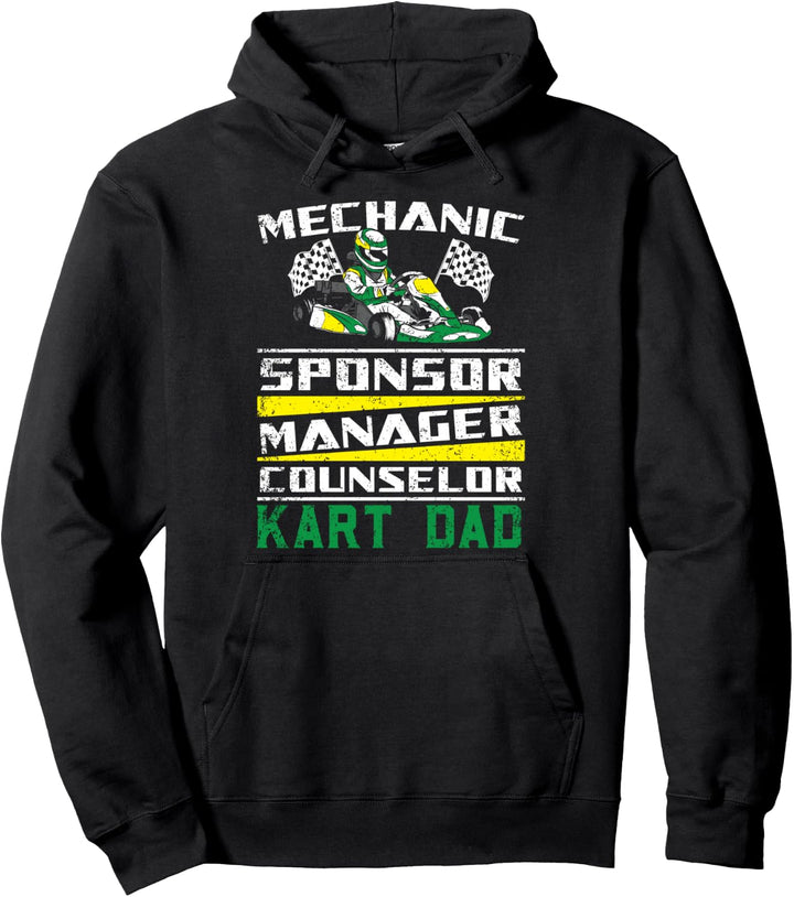 Mechaniker-Sponsorenleiter Kart Dad Pullover Hoodie
