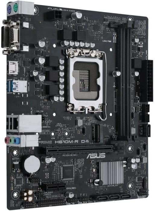 ASUS Prime H610M-R D4 Intel H610 LGA 1700 Micro ATX