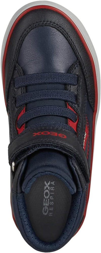 Geox Herren J Gisli Boy B Sneakers 24 EU Navy Red, 24 EU Navy Red