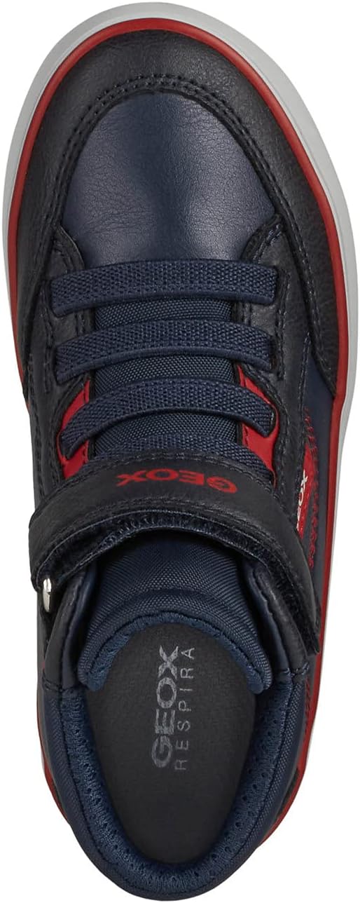Geox Herren J Gisli Boy B Sneakers 24 EU Navy Red, 24 EU Navy Red