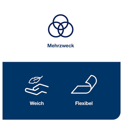 Tork Mehrzweck Reinigungstücher Blau W7, Einzeltuchentnahme, 1 × 210 Tücher, 510272