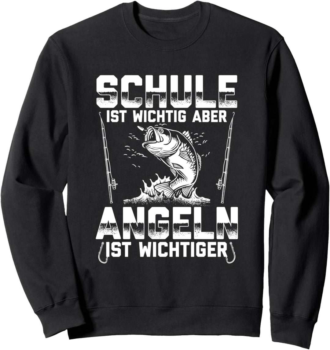 Angler Shirt Jungen Mädchen Lustiges Angel Geschenk Kinder Sweatshirt