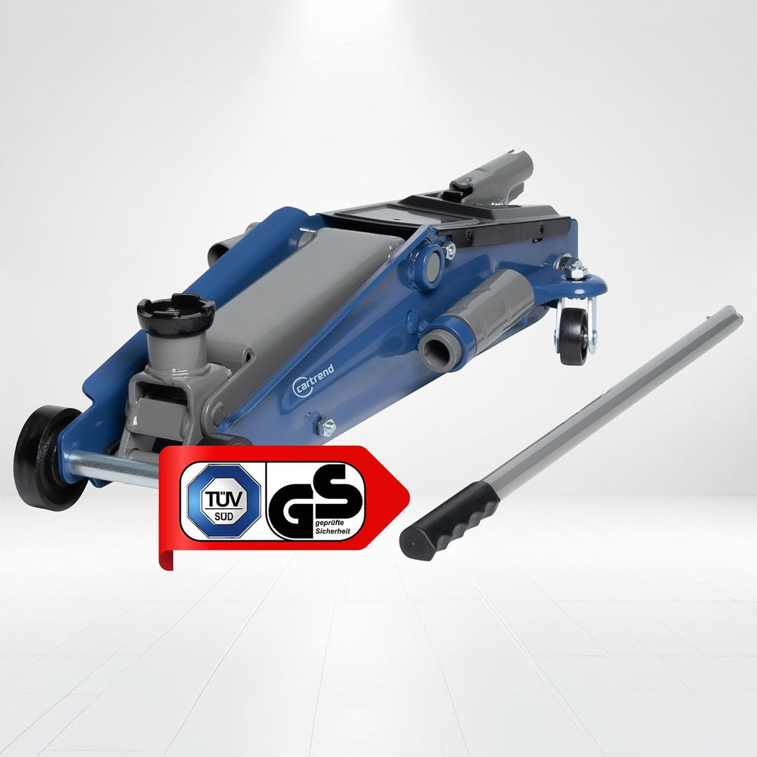 Cartrend hydraulischer Wagenheber, Rangierwagenheber für SUVs und Geländewagen mit Quicklift-Funktio