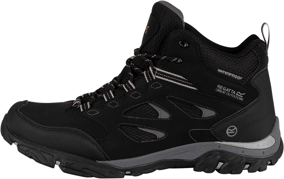 Regatta Herren Holcombe Iep Mid Rise Trekking & Wanderstiefel 44 EU Black Granit, 44 EU Black Granit