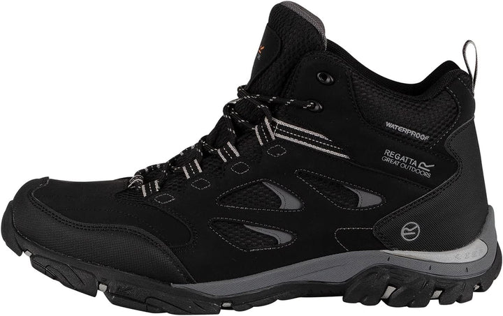 Regatta Herren Holcombe Iep Mid Rise Trekking & Wanderstiefel 44 EU Black Granit, 44 EU Black Granit