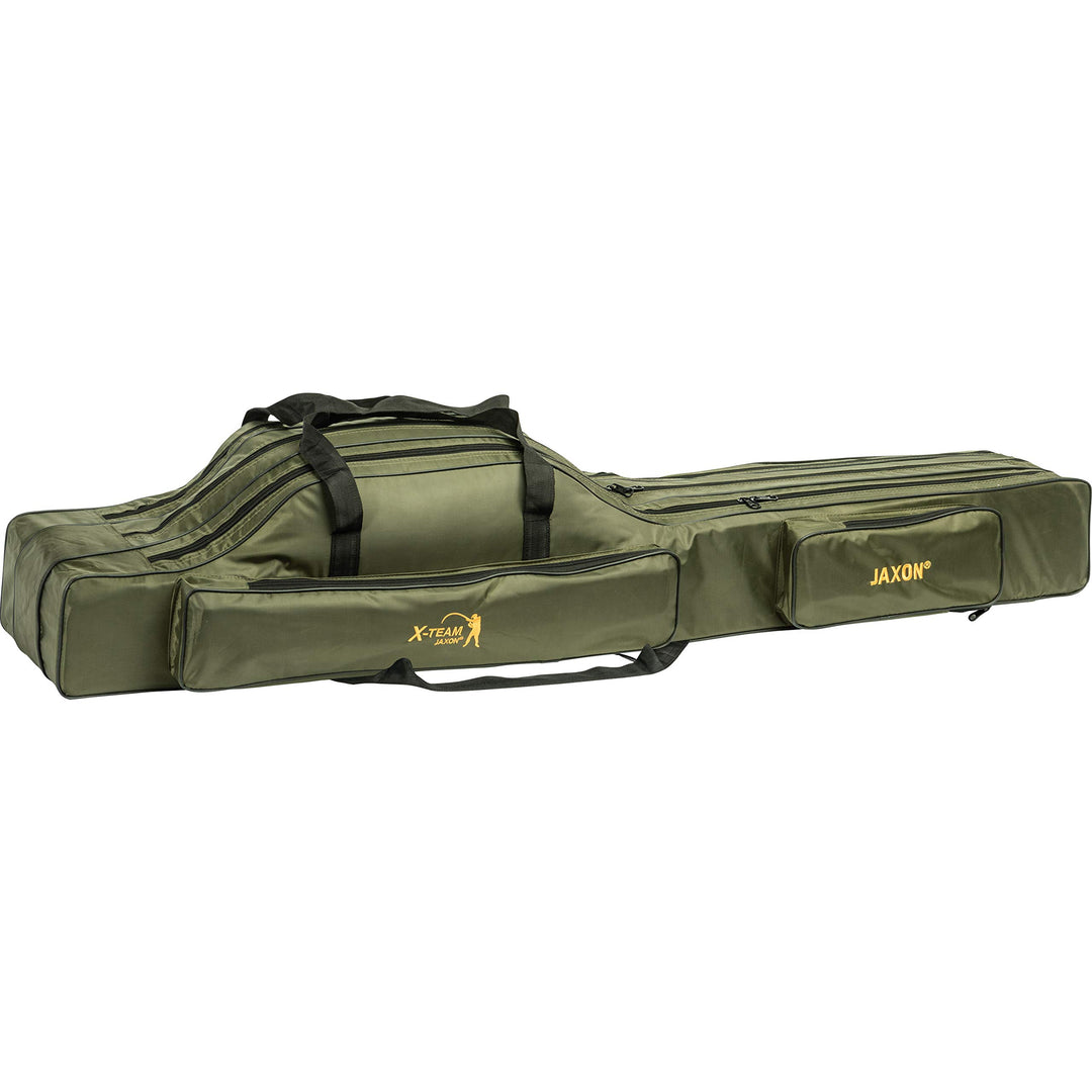 Jaxon Rutentasche 2/3 Fächer Rutenfutteral Angeltasche 9 Varianten! 100-160cm 150cm/3 Fächer/UJ-XAU1
