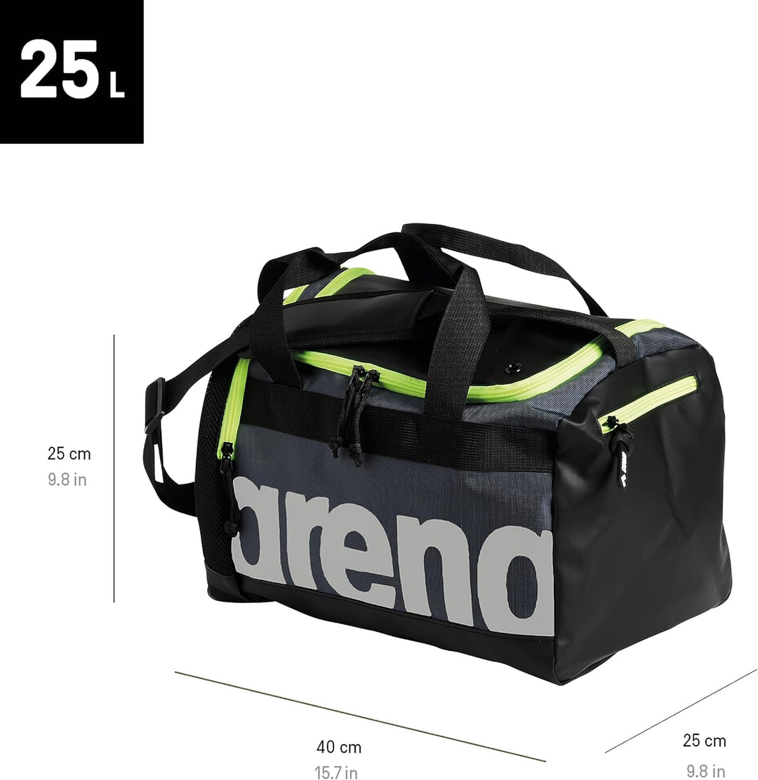 ARENA Unisex-Adult Spiky Iii Duffle Taschen Grau/Gelb, Grau/Gelb