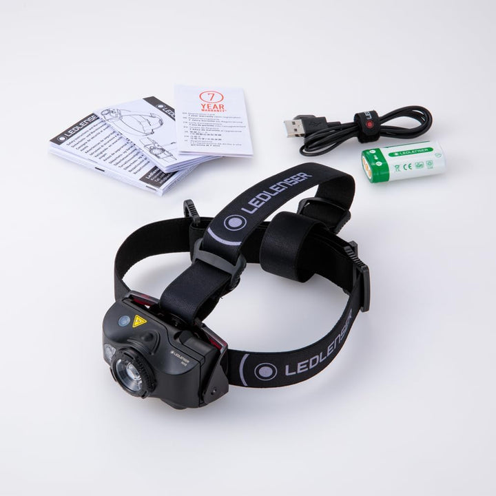 Ledlenser Stirnlampe MH8 Schwarz, Schwarz