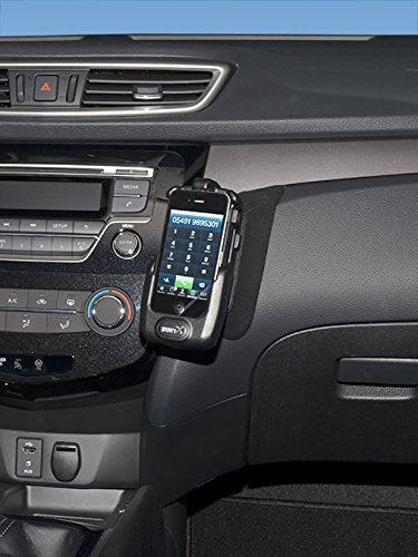KUDA 1705 Leather Mount Black Compatible with Nissan Rogue (Since 2014), X-Trail (Since 2014), 1705