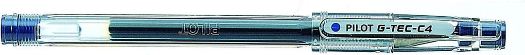 Pilot G Tec C4 Gelschreiber Micro 0,4 mm Schreibspitze 0,2 mm Strichbreite 12 Stück blau, blau