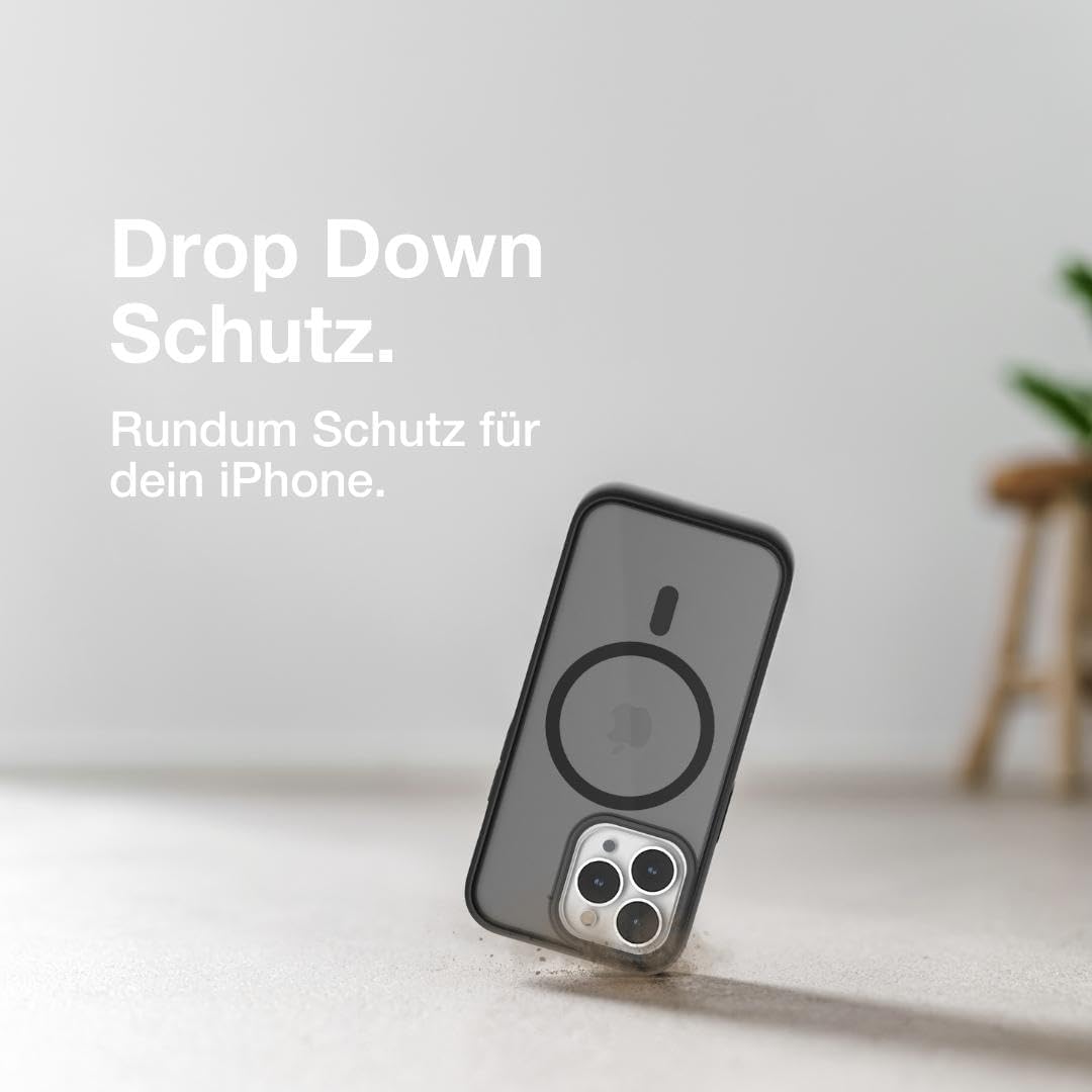 Woodcessories - iPhone 15 Pro Max Clear Case mit MagSafe | Transparente Handyhülle mit Kameraschutz