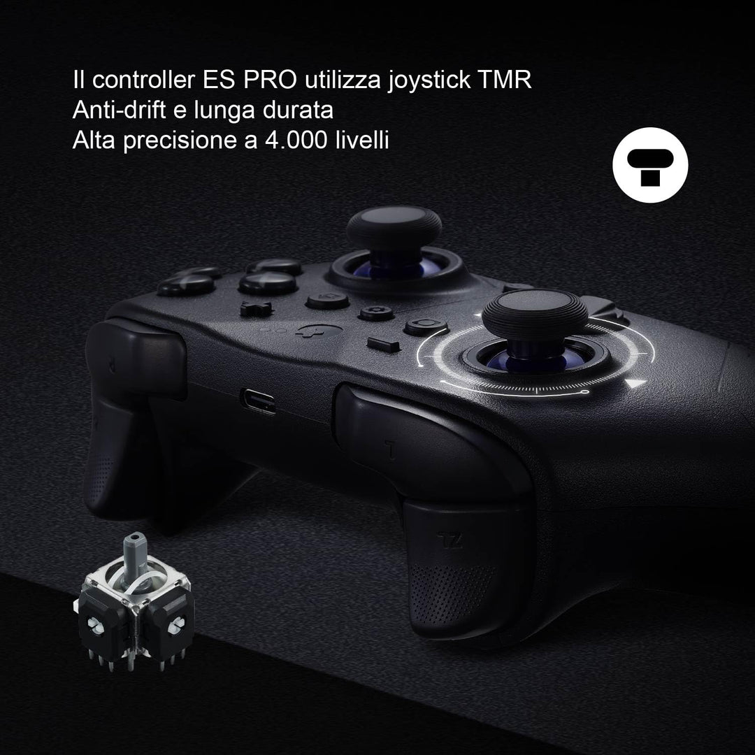 GuliKit ES PRO Wireless PC Gaming Controller für Switch 1/2, Windows/Android/Mac/Steam Deck mit 3,25