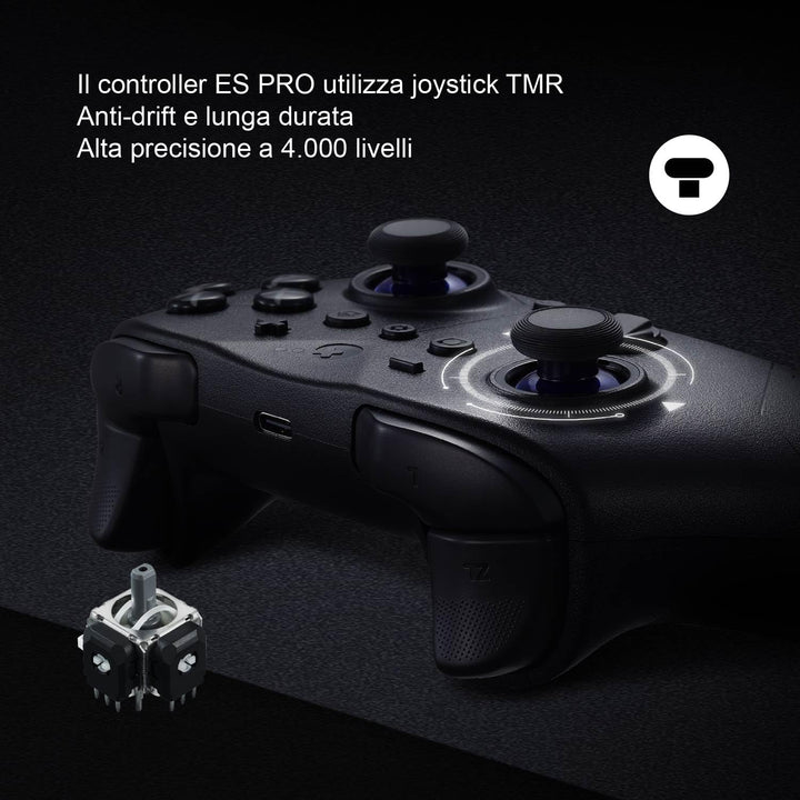 GuliKit ES PRO Wireless PC Gaming Controller für Switch 1/2, Windows/Android/Mac/Steam Deck mit 3,25