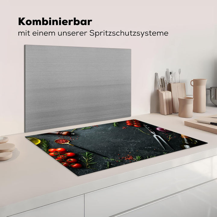 Herdabdeckplatte 80x52 cm Einteilig Herdabdeckung Abdeckplatte für Ceranfeld Abdeckung Induktionskoc