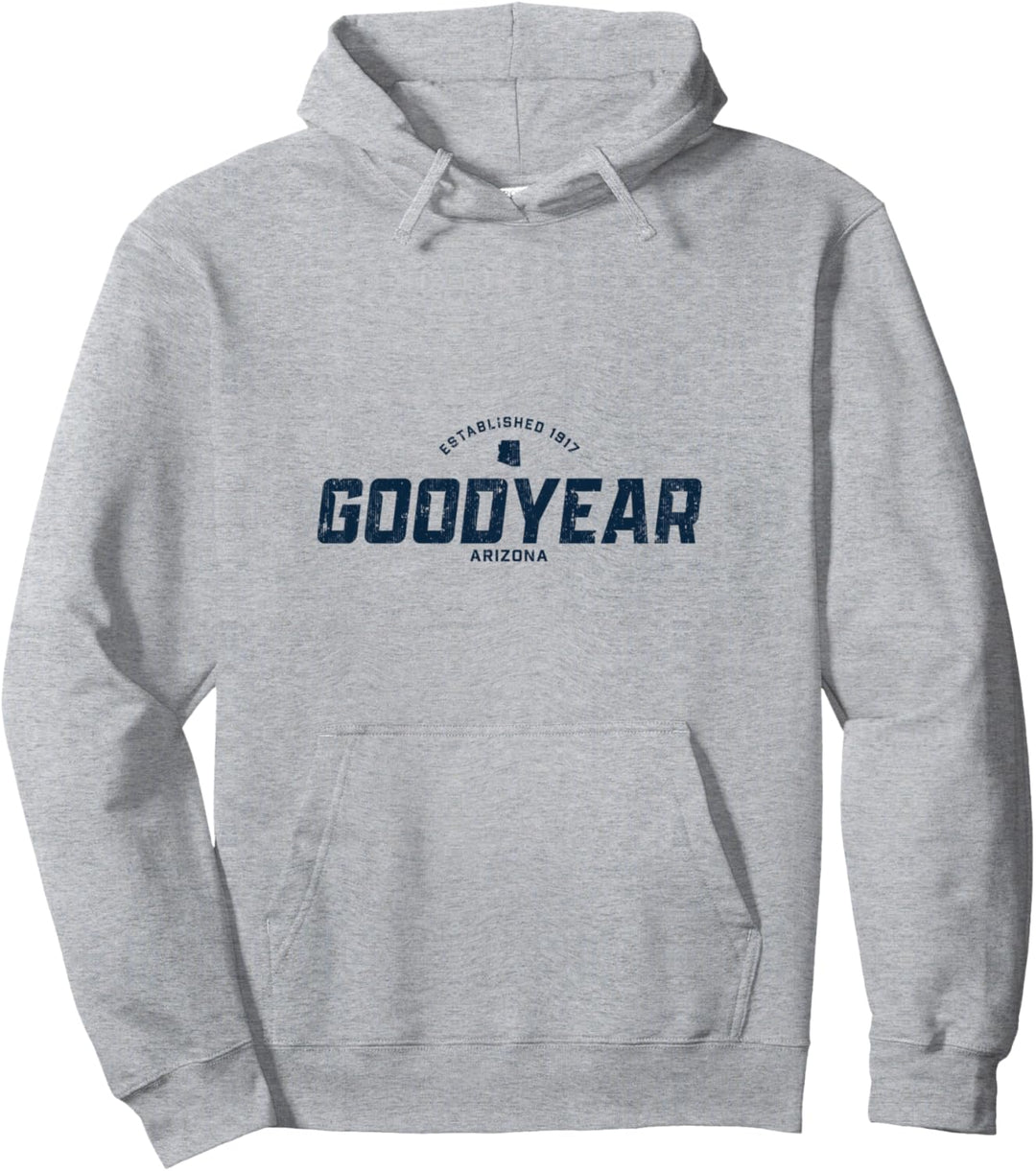 Goodyear Arizona AZ Vintage Athletic Marineblau Sportlogo Pullover Hoodie