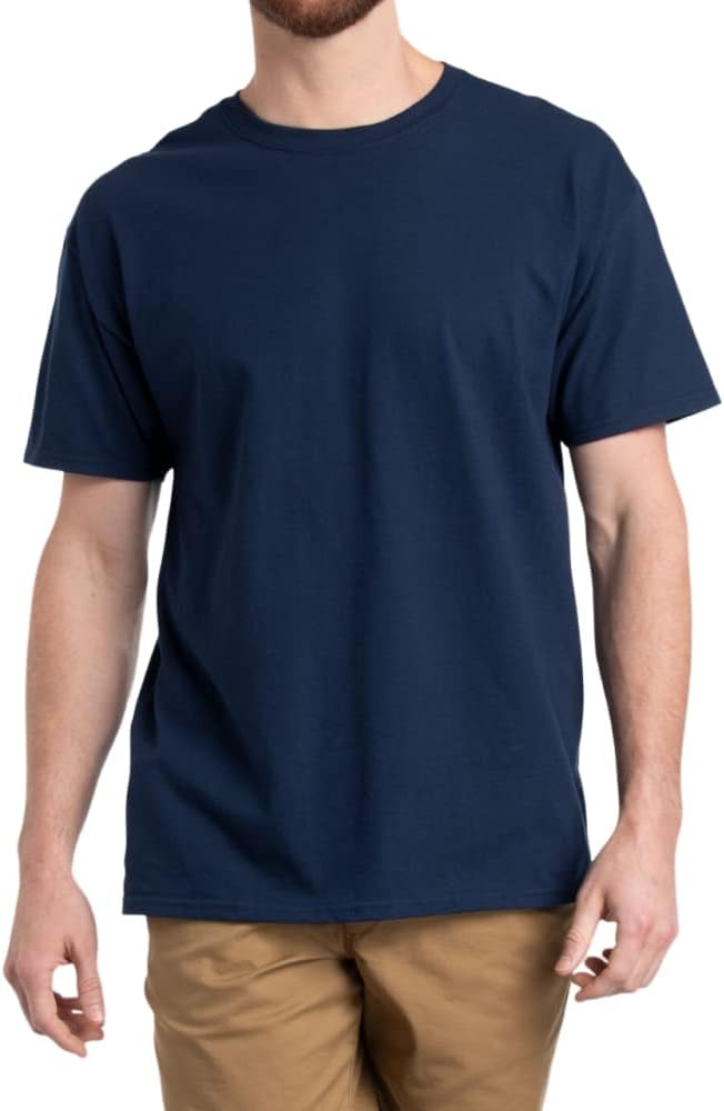 Fruit of the Loom Herren T-Shirt 5er-Pack Heavy Cotton M L XL XXL 3XL Diverse Farbsets S Blau (Navy)