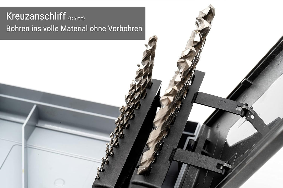 BaerCoil BAER HSSG Spiralbohrer Set (0,5mm steigend) 1-10 mm - DIN 338 - Spiralbohrersatz - Bohrer f