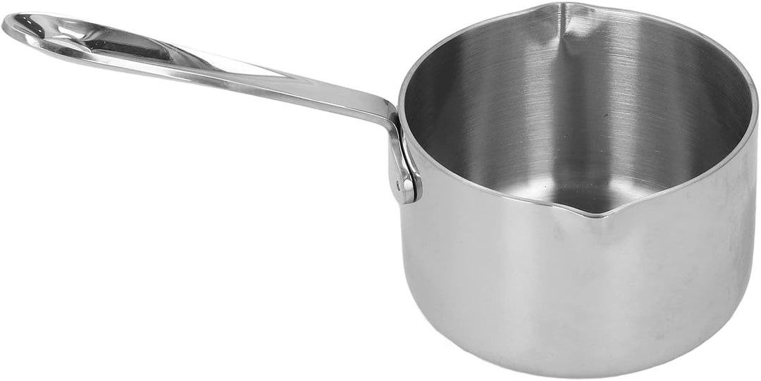 Fictory Edelstahl-Schmelztopf, Doppelausgiesser, perfekt für heisse Milch, Schokolade, Zucker, Käse,