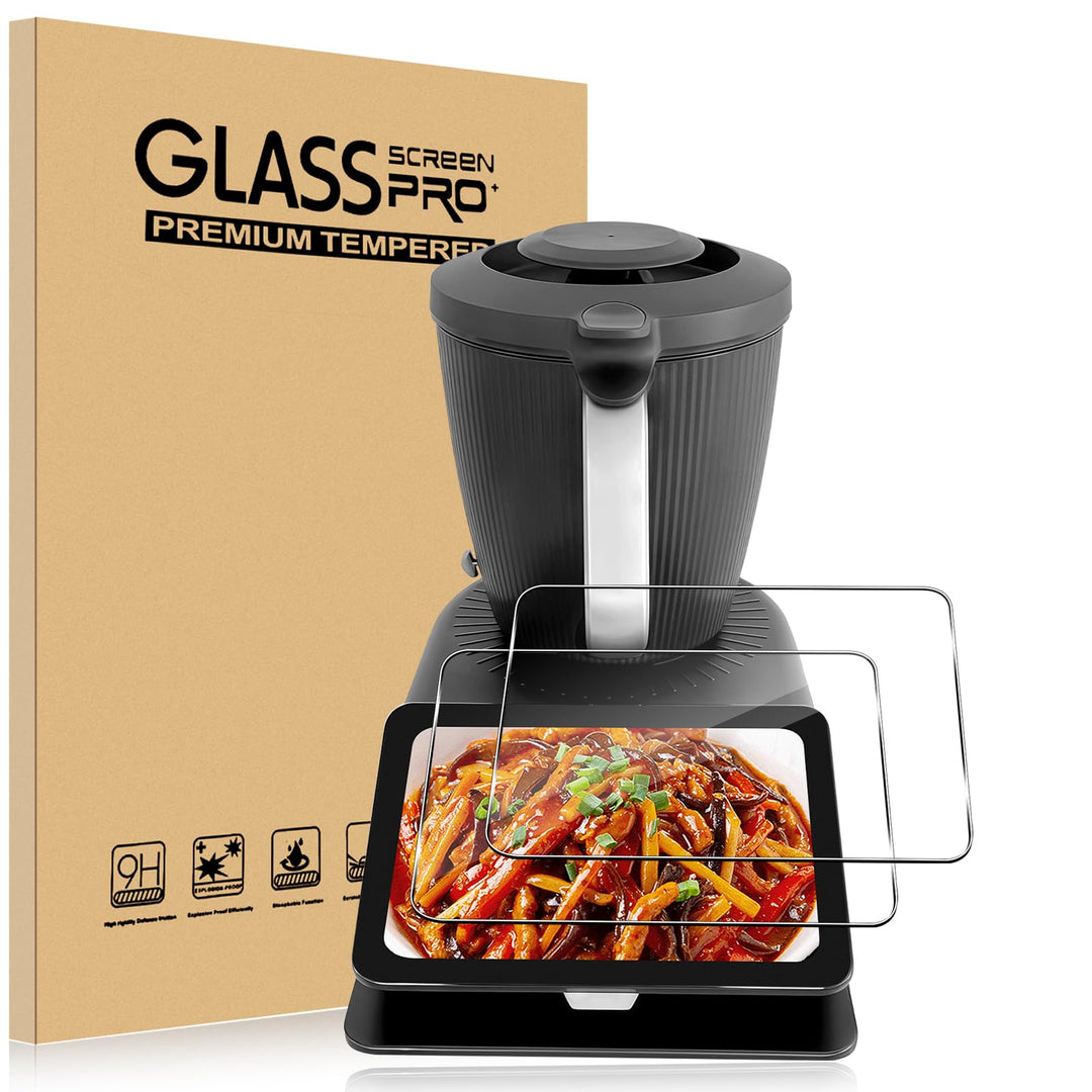Displayschutz Kompatibel mit Vorwerk Thermomix TM7 für Panzerglas, 2 Stück 9H Härte Schutzglas Schut
