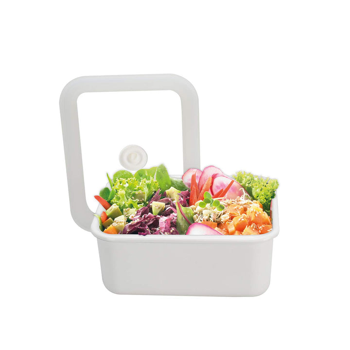 HoneyWare | Vakuum Emaille Frischhaltedose, M hoch, 1,12L, VD-DM.W, M Hoch