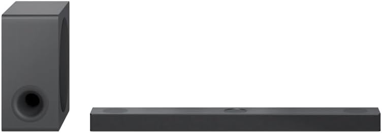 LG DS80QY 3.1.3 Soundbar (480W) mit kabellosem Subwoofer & MERIDIAN-Technologie (Dolby Atmos, HDMI,